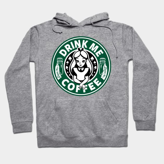 Drink Me Coffee Hoodie by Ellador